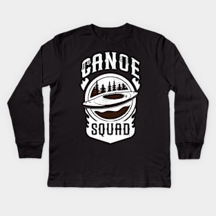 canoe squad Kids Long Sleeve T-Shirt